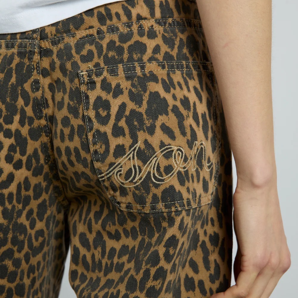 Damson Madder Dion leopard print cargo jeans
